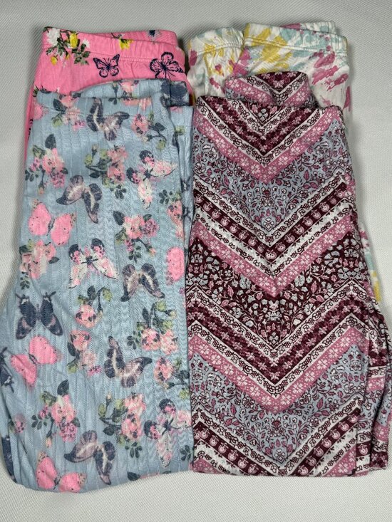 Unbranded Other - Girls Leggings Lot Size 10/12 160 Butterfly Floral Tie Dye Soft Stretch Pants